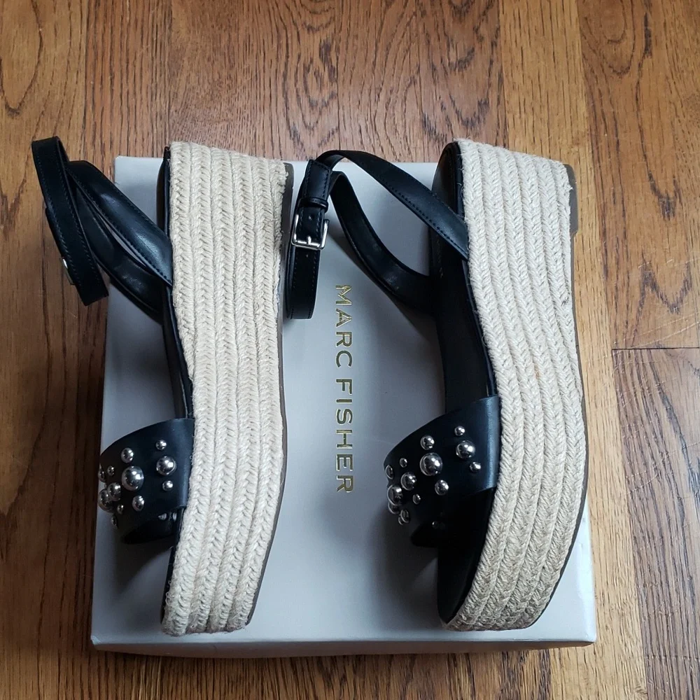 NIB Marc Fisher Joyce Espadrille Platform Sandal Women's Size 8
